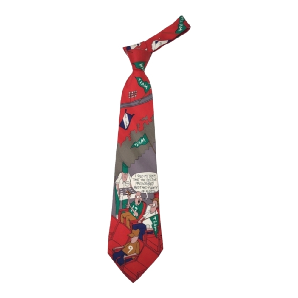 Bench Warmers Richard L. Torrey Originals Red Vintage Men's Tie